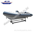 4.8m Hypalon Sport Rib Barco inflable Fibra de vidrio Hull